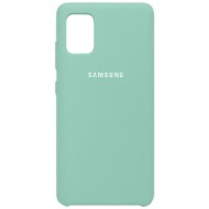Силиконовая накладка для Samsung Galaxy A51 с логотипом Mint (Мятная) Силиконовая накладка для Samsung Galaxy A51 с логотипом Mint (Мятная)
