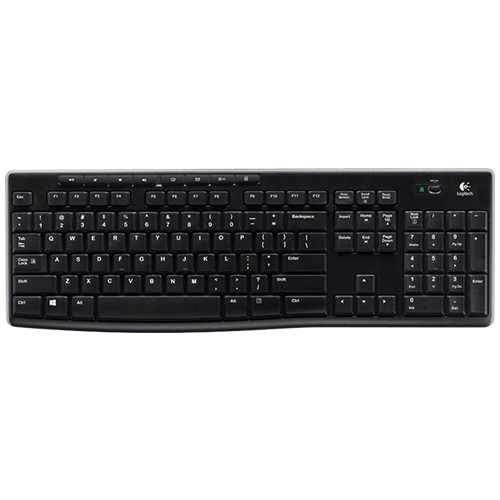 Беспроводная клавиатура Logitech K270 Wireless Keyboard USB Black (Черная)