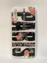 Силиконовая накладка для Samsung Galaxy A70 Цветная (Винил)