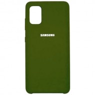 Силиконовая накладка для Samsung Galaxy A51 с логотипом Green (Болотная) Силиконовая накладка для Samsung Galaxy A51 с логотипом Green (Болотная)