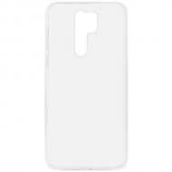 Силиконовая накладка для Xiaomi Redmi 9 2мм в упаковке (Прозрачная)