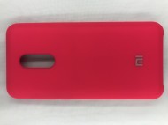 Чехол накладка с логотипом Mi для Xiaomi redmi 5 Plus Малиновая