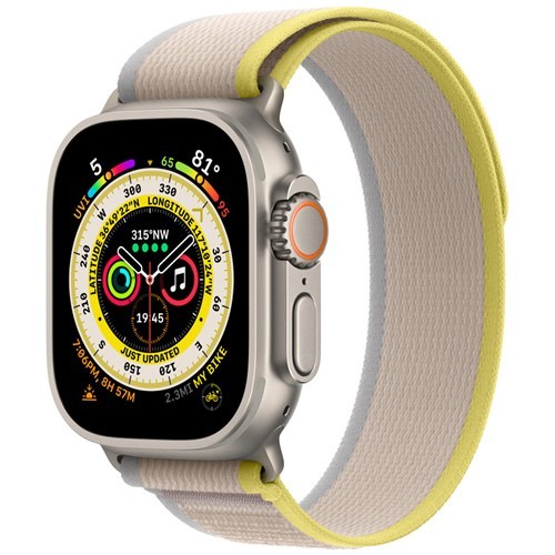 Умные часы Apple Watch Ultra 49 мм Titanium Case Yellow/Beige Trail Loop M/L