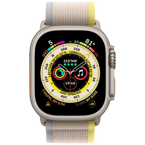 Умные часы Apple Watch Ultra 49 мм Titanium Case Yellow/Beige Trail Loop M/L Умные часы Apple Watch Ultra 49 мм Titanium Case Yellow/Beige Trail Loop M/L