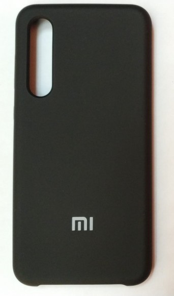 Силиконовая накладка с логотипом Mi для Xiaomi Mi 9 SE (Черная)