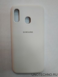 Силиконовая накладка для Samsung Galaxy A20 (Белая) Силиконовая накладка для Samsung Galaxy A20 (Белая)