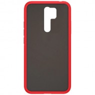 Силиконовая накладка для Xiaomi Redmi 9 Skin Feeling (Красная рамка)