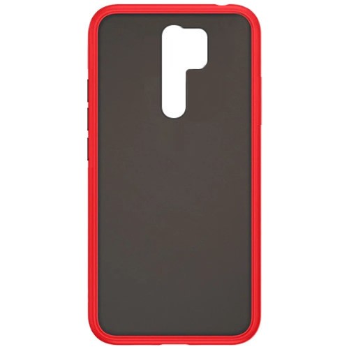 Силиконовая накладка для Xiaomi Redmi 9 Skin Feeling (Красная рамка)