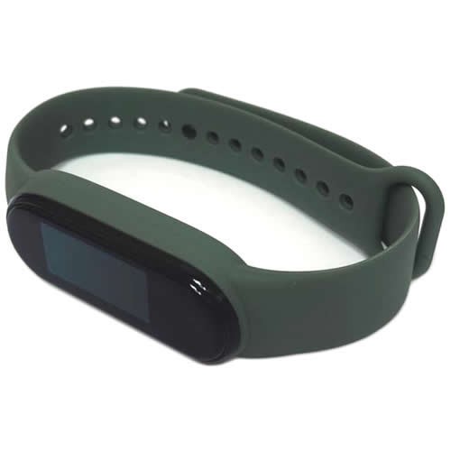 Силиконовый браслет для Xiaomi Mi Band 5 (Хаки) Силиконовый браслет для Xiaomi Mi Band 5 (Хаки)