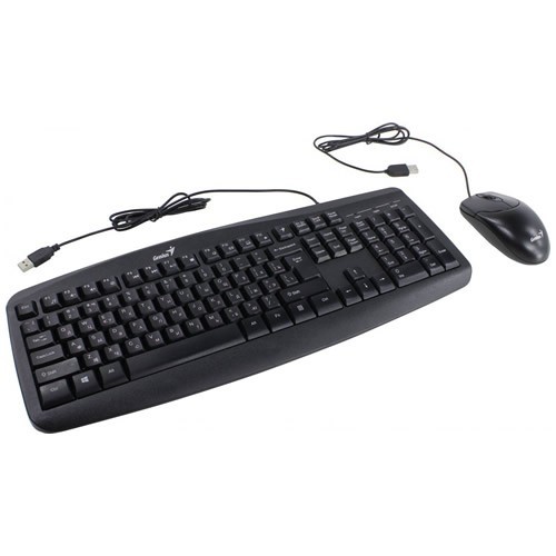 Комплект проводной Genius KM-200 USB Black (Черный) Комплект проводной Genius KM-200 USB Black (Черный)