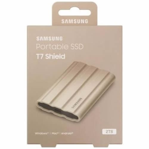 Внешний накопитель Samsung T7 Shield SSD USB 3.2 2Tb Beige (Бежевый) MU-PE2T0K/WW