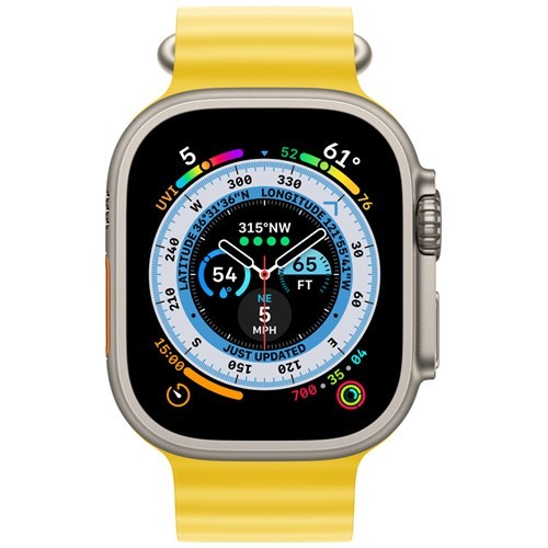 Умные часы Apple Watch Ultra 49 мм Titanium Case Yellow Ocean Band Умные часы Apple Watch Ultra 49 мм Titanium Case Yellow Ocean Band