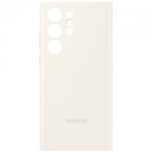 Клип-кейс Silicone Case для Samsung Galaxy S23 Ultra (Кремовый)  (14777)