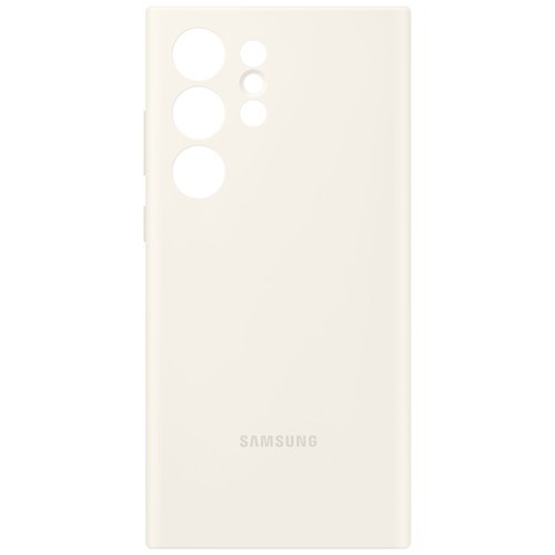 Клип-кейс Silicone Case для Samsung Galaxy S23 Ultra (Кремовый)
