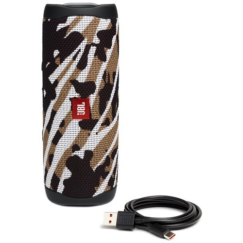 Портативная акустика JBL Flip 5 Black Star (Черный/Белый/Коричневый) EAC