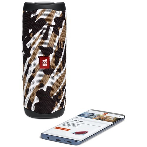 Портативная акустика JBL Flip 5 Black Star (Черный/Белый/Коричневый) EAC