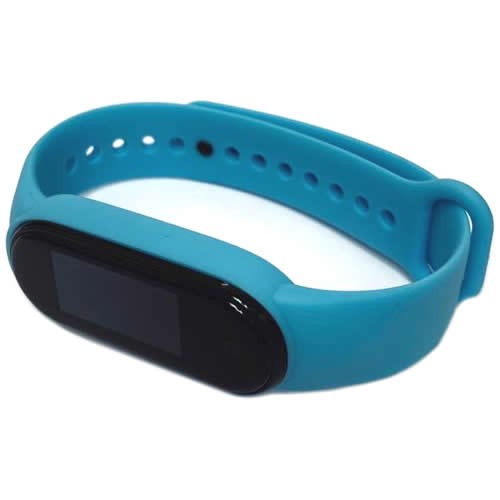 Силиконовый браслет для Xiaomi Mi Band 5 (Голубой) Силиконовый браслет для Xiaomi Mi Band 5 (Голубой)