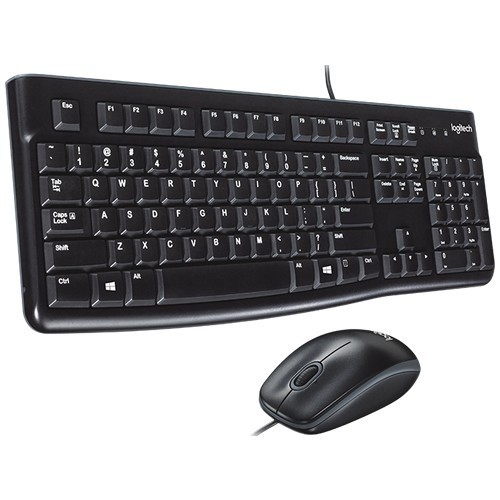 Комплект проводной Logitech MK120 Desktop USB Black (Черный) Комплект проводной Logitech MK120 Desktop USB Black (Черный)