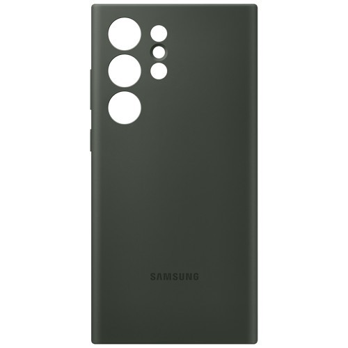Клип-кейс Silicone Case для Samsung Galaxy S23 Ultra (Темно-зеленый)