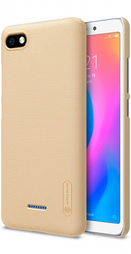 Nillkin Frosted Shield пластиковая накладка для Xiaomi redmi 6A (золотая) Nillkin Frosted Shield пластиковая накладка для Xiaomi redmi 6A (золотая)