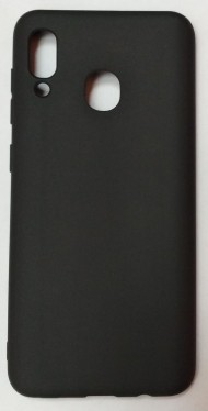 Силиконовая накладка для Samsung Galaxy A30 (Черная) Силиконовая накладка для Samsung Galaxy A30 (Черная)