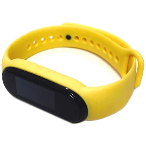 Силиконовый браслет для Xiaomi Mi Band 5 (Желтый) Силиконовый браслет для Xiaomi Mi Band 5 (Желтый)