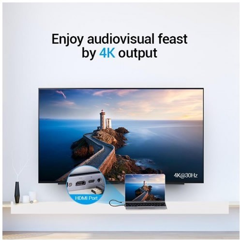 Многофункциональная док-станция Vention USB Type-C Universal Dock (THEBC) Gray (Серый) Многофункциональная док-станция Vention USB Type-C Universal Dock (THEBC) Gray (Серый)