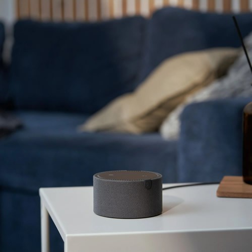 Умная колонка Яндекс Новая Станция Мини (без часов) Black (Черный оникс) EAC