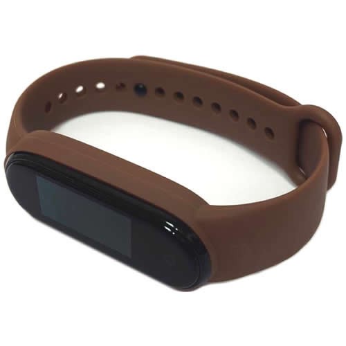 Силиконовый браслет для Xiaomi Mi Band 5 (Коричневый)