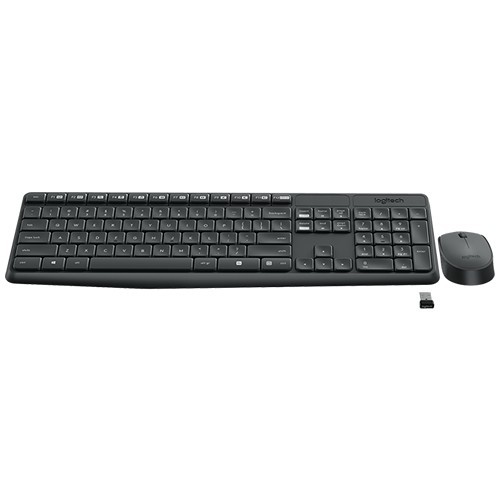 Комплект беспроводной Logitech MK235 Wireless Desktop USB Black (Черный) Комплект беспроводной Logitech MK235 Wireless Desktop USB Black (Черный)