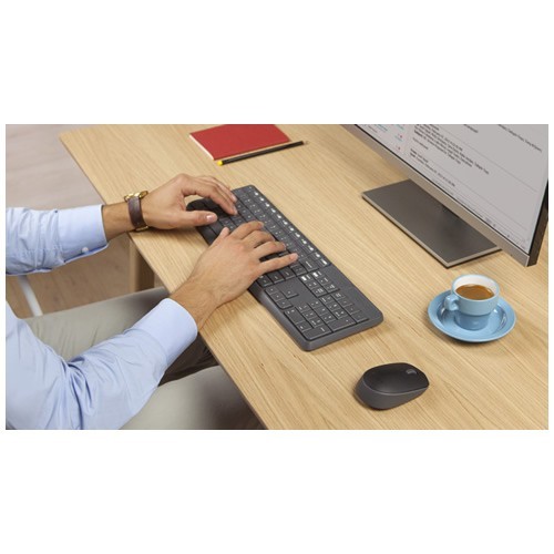Комплект беспроводной Logitech MK235 Wireless Desktop USB Black (Черный) Комплект беспроводной Logitech MK235 Wireless Desktop USB Black (Черный)