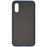 Силиконовая накладка для Xiaomi Redmi 9A Skin Feeling (Синяя рамка) Силиконовая накладка для Xiaomi Redmi 9A Skin Feeling (Синяя рамка)
