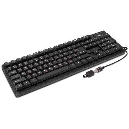 Клавиатура SVEN 301 Standard USB+PS/2 Black (Черный) EAC Клавиатура SVEN 301 Standard USB+PS/2 Black (Черный) EAC