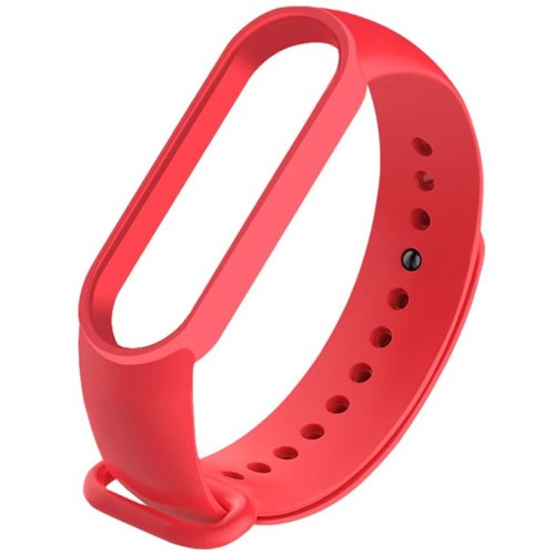 Силиконовый браслет для Xiaomi Mi Band 5 (Красный)