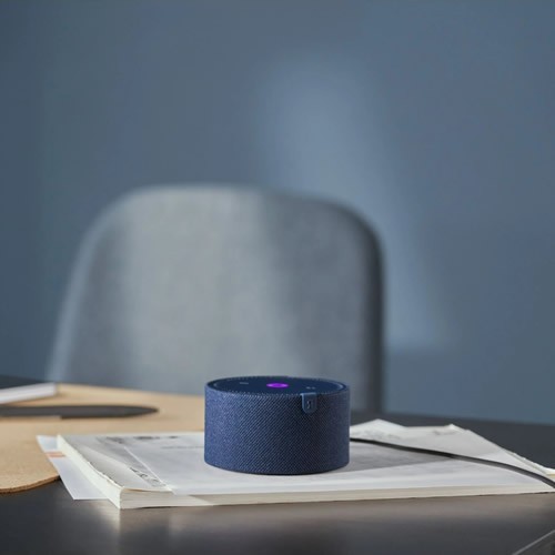 Умная колонка Яндекс Новая Станция Мини (без часов) Blue (Синий сапфир) EAC