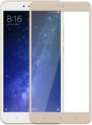Защитное стекло 2D для Xiaomi Mi Max 2 золотое  Защитное стекло 2D для Xiaomi Mi Max 2 золотое