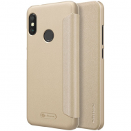 Nillkin Sparkle Leather Case чехол-книжка для Xiaomi Mi A2 lite/6 pro (золотая) Nillkin Sparkle Leather Case чехол-книжка для Xiaomi Mi A2 lite/6 pro (золотая)