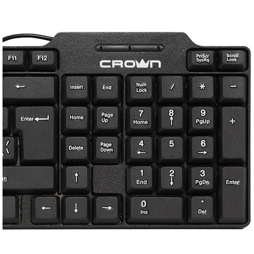 Клавиатура Crown CMK-485 USB Black (Черный) EAC Клавиатура Crown CMK-485 USB Black (Черный) EAC