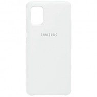 Силиконовая накладка для Samsung Galaxy A51 с логотипом Gray (Серая) Силиконовая накладка для Samsung Galaxy A51 с логотипом Gray (Серая)