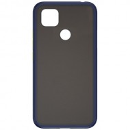 Силиконовая накладка для Xiaomi Redmi 9C Skin Feeling (Синяя рамка) Силиконовая накладка для Xiaomi Redmi 9C Skin Feeling (Синяя рамка)