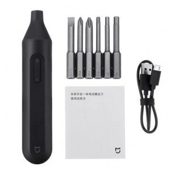 Аккумуляторная отвертка Xiaomi Mijia Electric Screwdriver Black (Черный) MJDDLSD002QW Аккумуляторная отвертка Xiaomi Mijia Electric Screwdriver Black (Черный) MJDDLSD002QW