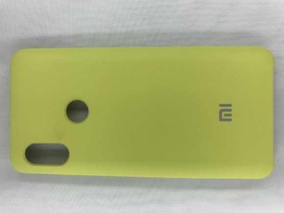 Чехол накладка с логотипом Mi для Xiaomi redmi Note 5 Салатовая