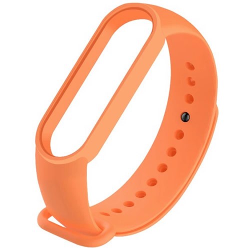 Силиконовый браслет для Xiaomi Mi Band 5 (Оранжевый)
