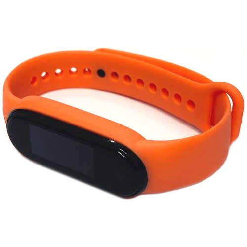 Силиконовый браслет для Xiaomi Mi Band 5 (Оранжевый) Силиконовый браслет для Xiaomi Mi Band 5 (Оранжевый)