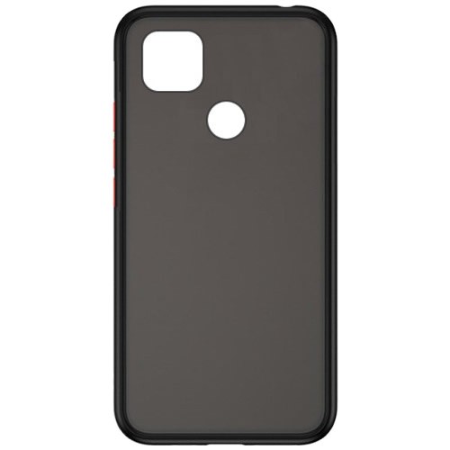 Силиконовая накладка для Xiaomi Redmi 9C Skin Feeling (Черная рамка)
