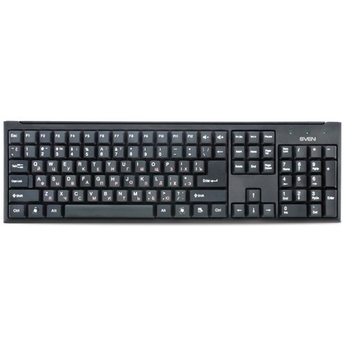 Клавиатура SVEN 303 Standard USB Black (Черный) EAC