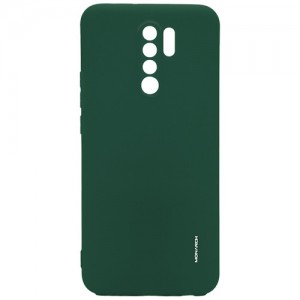 Силиконовая накладка для Xiaomi Redmi 9 Monarch Green (Зеленая)  (9681)