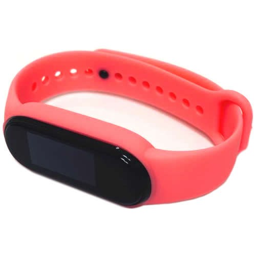 Силиконовый браслет для Xiaomi Mi Band 5 (Розовый)
