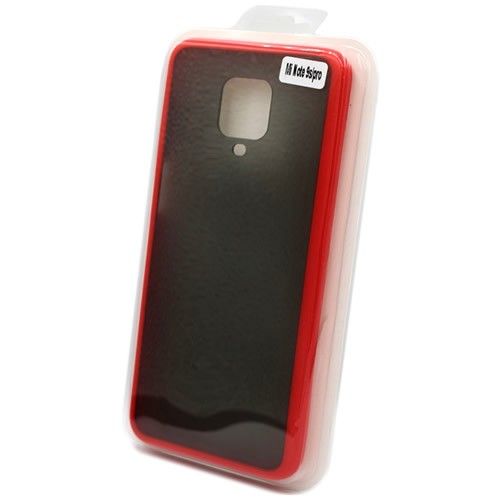 Силиконовая накладка для Xiaomi Redmi Note 9S/Pro Skin Feeling (Красная рамка) Силиконовая накладка для Xiaomi Redmi Note 9S/Pro Skin Feeling (Красная рамка)