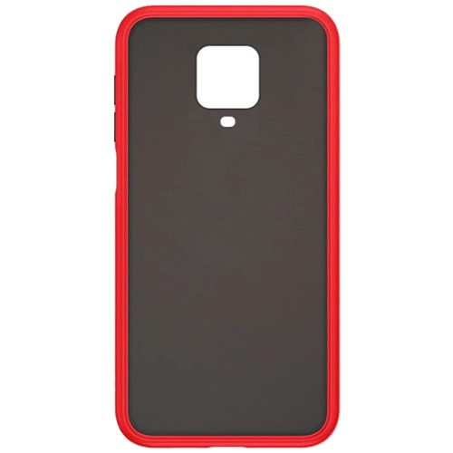 Силиконовая накладка для Xiaomi Redmi Note 9S/Pro Skin Feeling (Красная рамка)